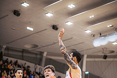 Basketball, Win2Day Superliga 2022/23, Grunddurchgang 6.Runde, Vienna D.C. Timberwolves, BC GGMT Vienna, Chris Vogt (33), Ivan Siriscevic (17)