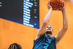 Basketball, Win2Day Superliga 2022/23, Grunddurchgang 6.Runde, Vienna D.C. Timberwolves, BC GGMT Vienna, Moritz Lanegger (21)