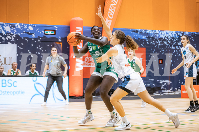 Basketball, Win2Day Basketball Damen Superliga 2022/23, Grunddurchgang 6.Runde, Vienna D.C. Timberwolves, UBI Holding Graz, Emilia Ferreira (20), Cristina Nino (2)