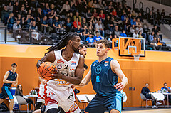 Basketball, Win2Day Superliga 2022/23, Grunddurchgang 6.Runde, Vienna D.C. Timberwolves, BC GGMT Vienna, Carlos Novas Mateo (2), Elias Wlasak (8)