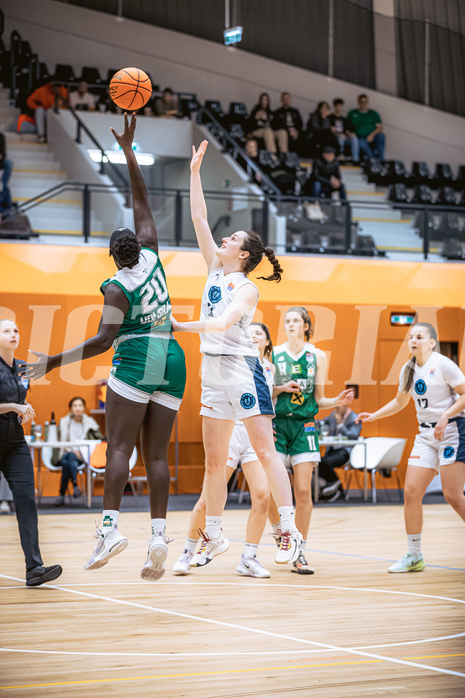Basketball, Win2Day Basketball Damen Superliga 2022/23, Grunddurchgang 6.Runde, Vienna D.C. Timberwolves, UBI Holding Graz, Emilia Ferreira (20), Mira Eulering (7)