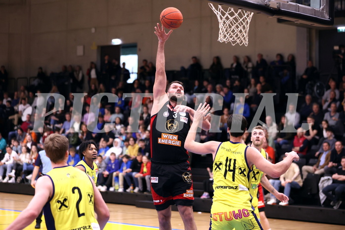 25.04.2023, Graz, Raiffeisen Sportpark Graz, Basketball Superliga 2022/23, Playoff, Viertelfinale Spiel 2, UBSC Raiffeisen Graz vs. BC GGMT Vienna