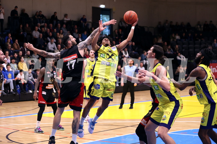25.04.2023, Graz, Raiffeisen Sportpark Graz, Basketball Superliga 2022/23, Playoff, Viertelfinale Spiel 2, UBSC Raiffeisen Graz vs. BC GGMT Vienna