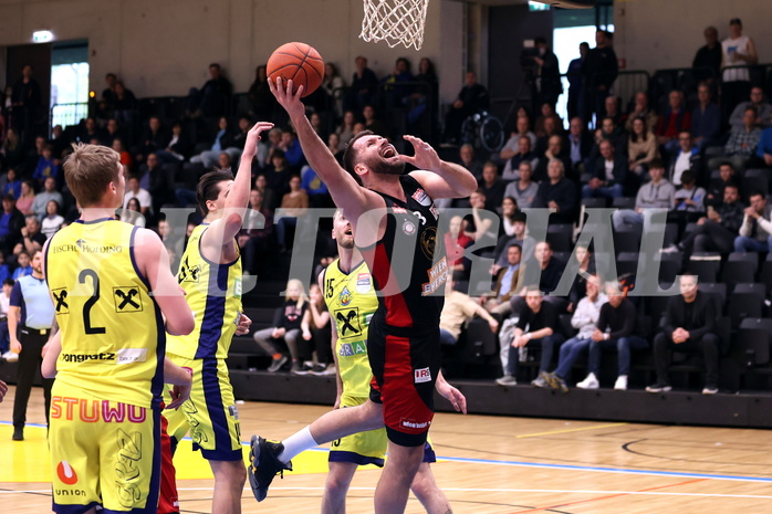 25.04.2023, Graz, Raiffeisen Sportpark Graz, Basketball Superliga 2022/23, Playoff, Viertelfinale Spiel 2, UBSC Raiffeisen Graz vs. BC GGMT Vienna