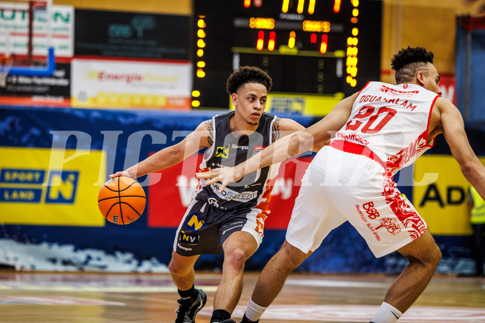 Basketball, win2day Basketball Superliga 2024/25, Grunddurchgang 12.Runde, Traiskirchen Lions, Klosterneuburg Dukes, Kyler Shon Jenkins (1)