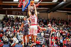 Basketball, win2day Basketball Superliga 2024/25, Grunddurchgang 12.Runde, Traiskirchen Lions, Klosterneuburg Dukes, Noah Oguamalam (20)