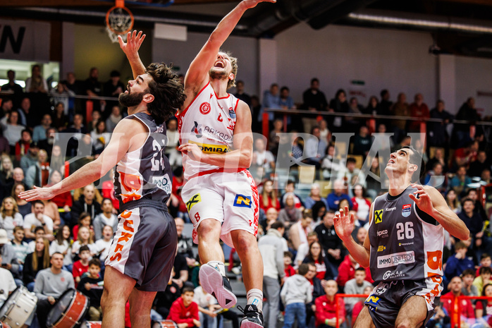 Basketball, win2day Basketball Superliga 2024/25, Grunddurchgang 12.Runde, Traiskirchen Lions, Klosterneuburg Dukes, Moritz Lanegger-Rest (8)