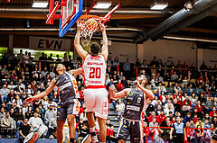 Basketball, win2day Basketball Superliga 2024/25, Grunddurchgang 12.Runde, Traiskirchen Lions, Klosterneuburg Dukes, Noah Oguamalam (20)