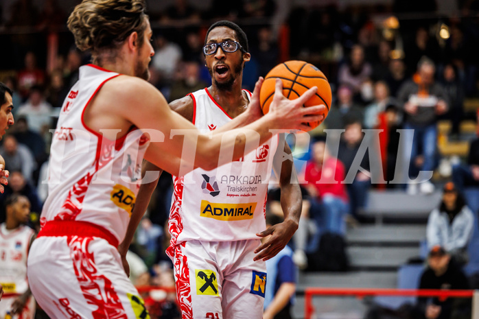 Basketball, win2day Basketball Superliga 2024/25, Grunddurchgang 12.Runde, Traiskirchen Lions, Klosterneuburg Dukes, Nelson Haskin (21)