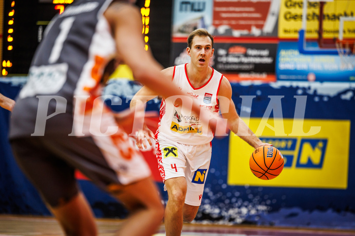Basketball, win2day Basketball Superliga 2024/25, Grunddurchgang 12.Runde, Traiskirchen Lions, Klosterneuburg Dukes, Ryan Moffat (4)