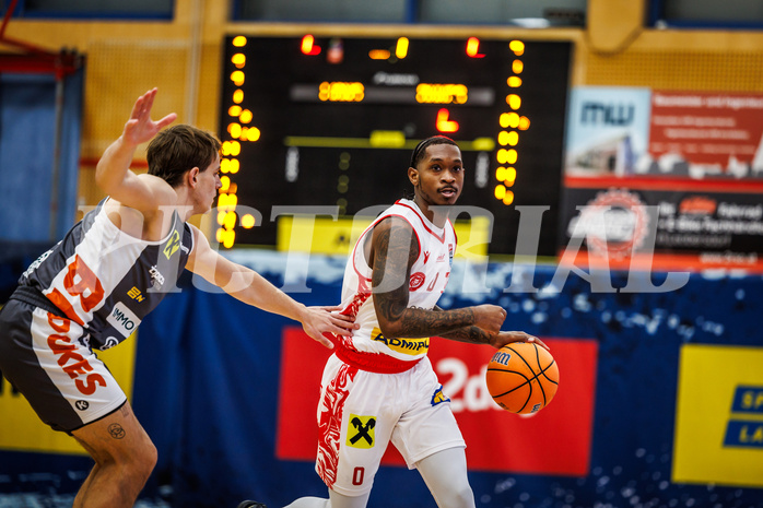 Basketball, win2day Basketball Superliga 2024/25, Grunddurchgang 12.Runde, Traiskirchen Lions, Klosterneuburg Dukes, Cedric Russell (0)