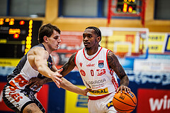Basketball, win2day Basketball Superliga 2024/25, Grunddurchgang 12.Runde, Traiskirchen Lions, Klosterneuburg Dukes, Cedric Russell (0)