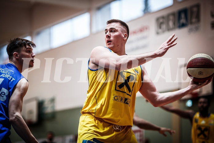 Basketball, ABL 2017/18, Grunddurchgang 29.Runde, UBSC Graz, Oberwart Gunners, Silvio Mendes Mateus (7)