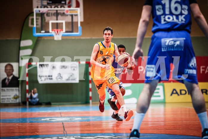 Basketball, ABL 2017/18, Grunddurchgang 29.Runde, UBSC Graz, Oberwart Gunners, Marco Novacesce-Talpes (15)