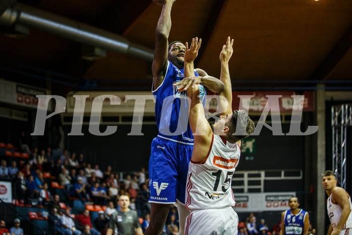 Basketball, Admiral Basketball Superliga 2019/20, Grunddurchgang 5.Runde, BC Vienna, Oberwart Gunners, Eric Katenda (14)