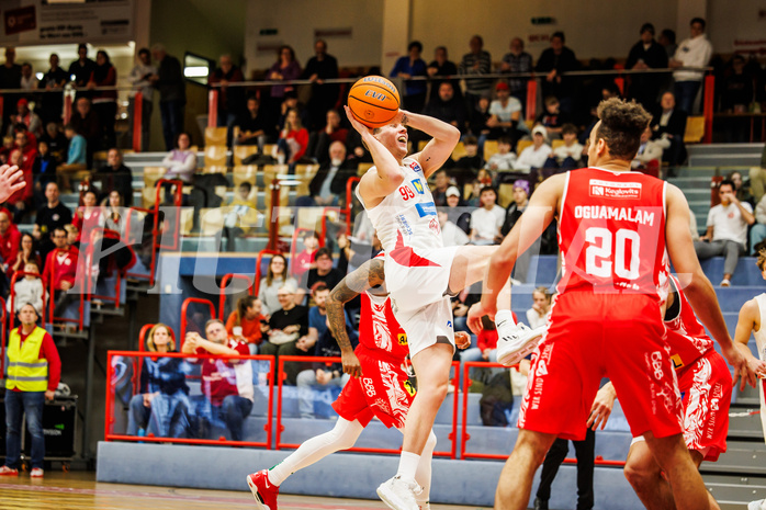 Basketball, win2day Basketball Superliga 2024/25, Grunddurchgang 17.Runde, SKN St. Pölten, Traiskirchen Lions, Janis Tomaschek (99)
