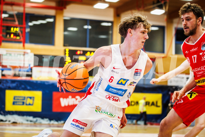 Basketball, win2day Basketball Superliga 2024/25, Grunddurchgang 17.Runde, SKN St. Pölten, Traiskirchen Lions, Simon Schlögl (6)