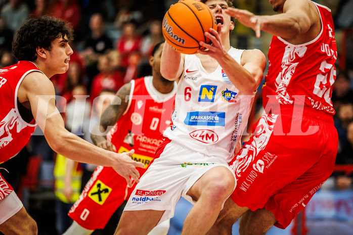 Basketball, win2day Basketball Superliga 2024/25, Grunddurchgang 17.Runde, SKN St. Pölten, Traiskirchen Lions, Simon Schlögl (6)