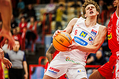 Basketball, win2day Basketball Superliga 2024/25, Grunddurchgang 17.Runde, SKN St. Pölten, Traiskirchen Lions, Simon Schlögl (6)