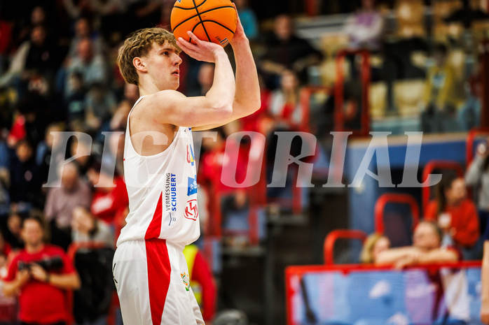 Basketball, win2day Basketball Superliga 2024/25, Grunddurchgang 17.Runde, SKN St. Pölten, Traiskirchen Lions, Simon Schlögl (6)