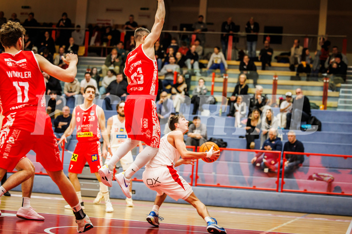 Basketball, win2day Basketball Superliga 2024/25, Grunddurchgang 17.Runde, SKN St. Pölten, Traiskirchen Lions, Nathaniel Kress (5)
