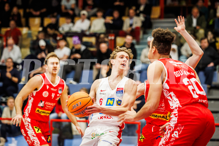 Basketball, win2day Basketball Superliga 2024/25, Grunddurchgang 17.Runde, SKN St. Pölten, Traiskirchen Lions, Simon Schlögl (6)
