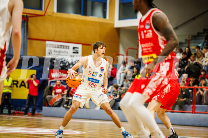 Basketball, win2day Basketball Superliga 2024/25, Grunddurchgang 17.Runde, SKN St. Pölten, Traiskirchen Lions, Nathaniel Kress (5)