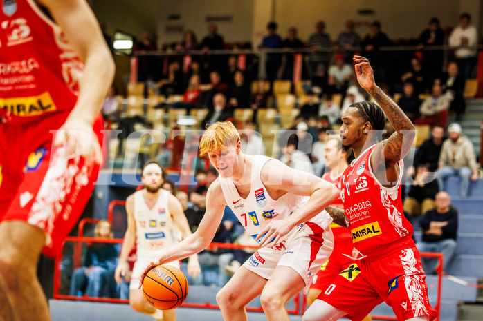 Basketball, win2day Basketball Superliga 2024/25, Grunddurchgang 17.Runde, SKN St. Pölten, Traiskirchen Lions, Marco Schnabl (7)