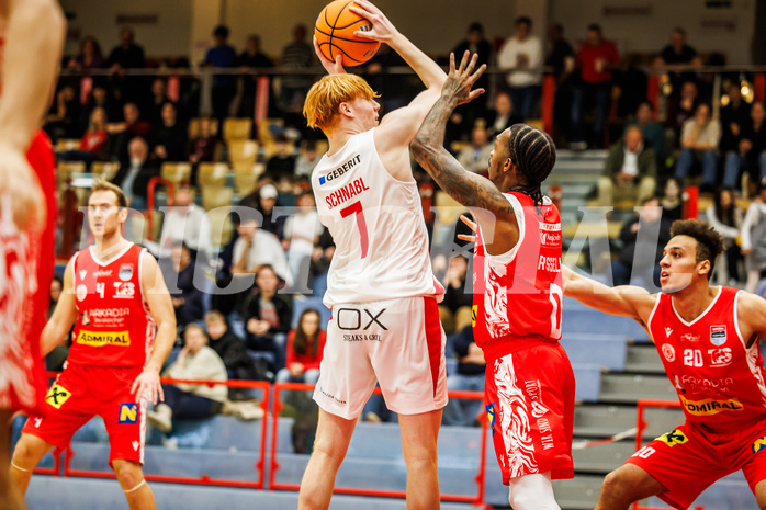 Basketball, win2day Basketball Superliga 2024/25, Grunddurchgang 17.Runde, SKN St. Pölten, Traiskirchen Lions, Marco Schnabl (7)