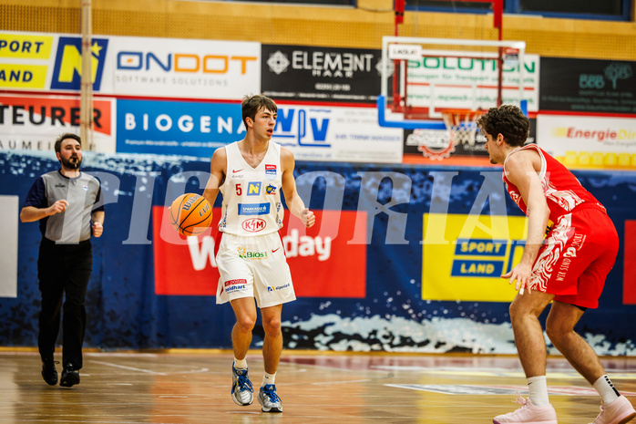 Basketball, win2day Basketball Superliga 2024/25, Grunddurchgang 17.Runde, SKN St. Pölten, Traiskirchen Lions, Nathaniel Kress (5)