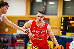 Basketball, win2day Basketball Superliga 2024/25, Grunddurchgang 17.Runde, SKN St. Pölten, Traiskirchen Lions, Denis Krestinin (55)