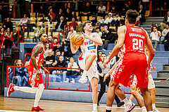 Basketball, win2day Basketball Superliga 2024/25, Grunddurchgang 17.Runde, SKN St. Pölten, Traiskirchen Lions, Janis Tomaschek (99)