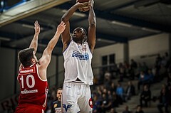 Basketball, ABL 2018/19, Grunddurchgang 21.Runde, Oberwart Gunners, BC Vienna, Christopher Tawiah (14)