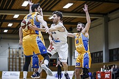 Basketball, Basketball Zweite Liga, Grunddurchgang 20.Runde, Mattersburg Rocks, BBU Salzburg, Jan NICOLI (6)