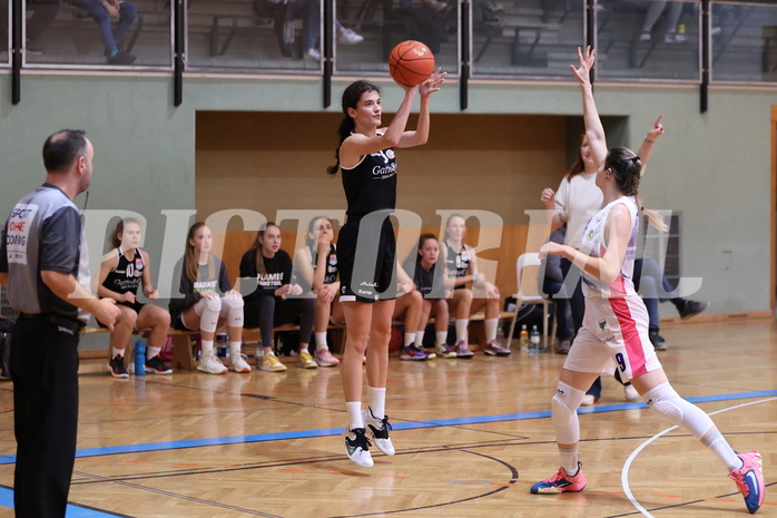 08.12.2022, Unionhalle A, Basketball Damen Superliga 2022/23, Grunddurchgang 2.Runde,  
UBSC-DBBC Graz vs. Basket Flames,  