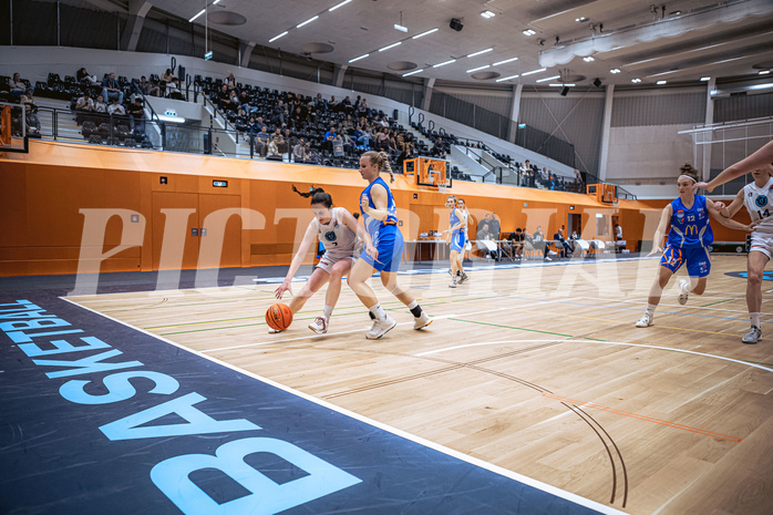 Basketball, Win2Day Basketball Damen Superliga 2022/23, Grunddurchgang 3.Runde, Vienna Timberwolves, DBB LZ OÖ, Mira Eulering (7)