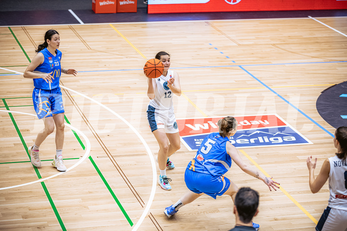 Basketball, Win2Day Basketball Damen Superliga 2022/23, Grunddurchgang 3.Runde, Vienna Timberwolves, DBB LZ OÖ, Lilian Schwarzenecker (12)