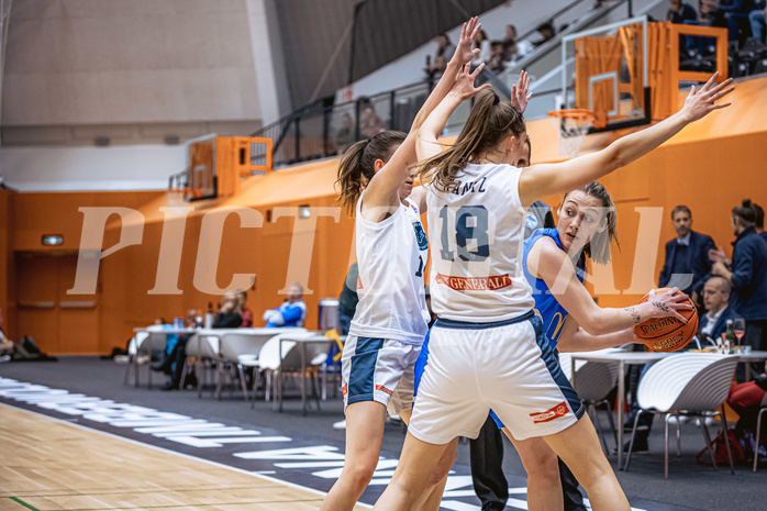 Basketball, Win2Day Basketball Damen Superliga 2022/23, Grunddurchgang 3.Runde, Vienna Timberwolves, DBB LZ OÖ, Selma Cehic (13)