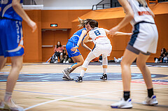 Basketball, Win2Day Basketball Damen Superliga 2022/23, Grunddurchgang 3.Runde, Vienna Timberwolves, DBB LZ OÖ, Lisa Ganhör (9), Aleksandra Novakovic (8)