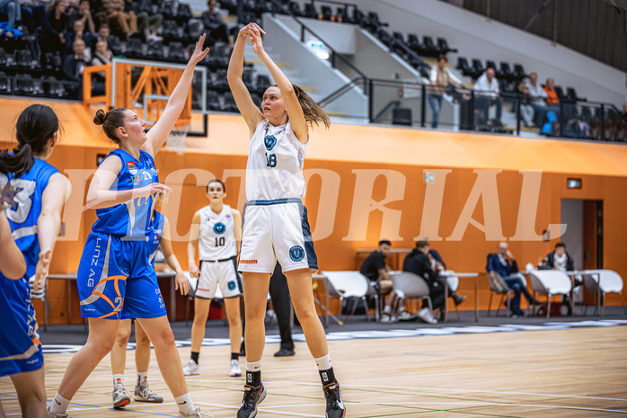 Basketball, Win2Day Basketball Damen Superliga 2022/23, Grunddurchgang 3.Runde, Vienna Timberwolves, DBB LZ OÖ, Bianca-Alexandra Rantz (18)