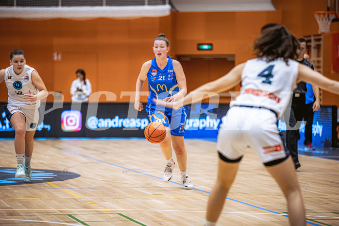 Basketball, Win2Day Basketball Damen Superliga 2022/23, Grunddurchgang 3.Runde, Vienna Timberwolves, DBB LZ OÖ, Lara Mendl (21)