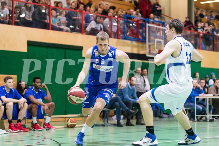 Basketball, ABL 2016/17, CUP 2.Runde, Blue Devils Wr. Neustadt, Oberwart Gunners, Renato Poljak (16) David Kern (11)