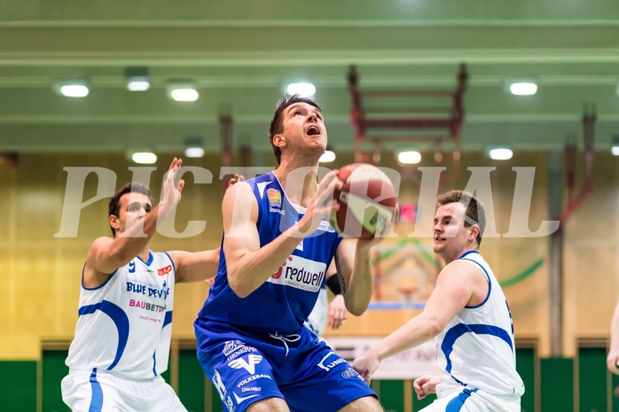 Basketball, ABL 2016/17, CUP 2.Runde, Blue Devils Wr. Neustadt, Oberwart Gunners, Benjamin Blazevic (12)