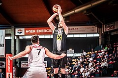 Basketball, ABL 2017/18, Playoff VF Spiel 2, BC Vienna, WBC Wels, Davor Lamesic (7)