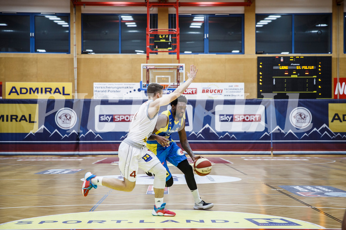 Basketball, Admiral Basketball Superliga 2019/20, Grunddurchgang 9.Runde, Traiskirchen Lions, SKN St. Pölten, Klevin Lewis (1)