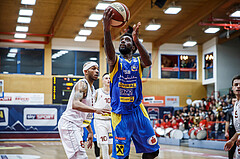 Basketball, Admiral Basketball Superliga 2019/20, Grunddurchgang 9.Runde, Traiskirchen Lions, SKN St. Pölten, Klevin Lewis (1)