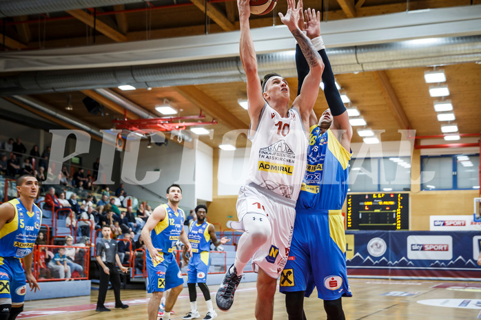 Basketball, Admiral Basketball Superliga 2019/20, Grunddurchgang 9.Runde, Traiskirchen Lions, SKN St. Pölten, Aleksandar Andjelkovic (10)