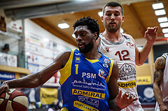 Basketball, Admiral Basketball Superliga 2019/20, Grunddurchgang 9.Runde, Traiskirchen Lions, SKN St. Pölten, Klevin Lewis (1)