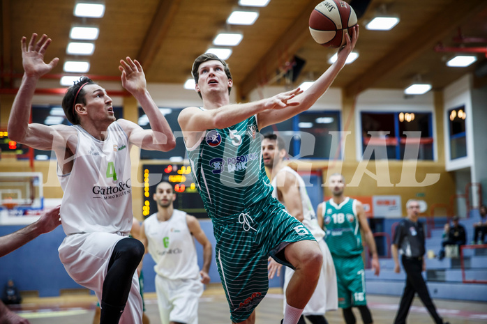 Basketball, Basketball Zweite Liga, Grunddurchgang 22.Runde, Basket Flames, KOS Celovec, Andi Smrtnik (5)