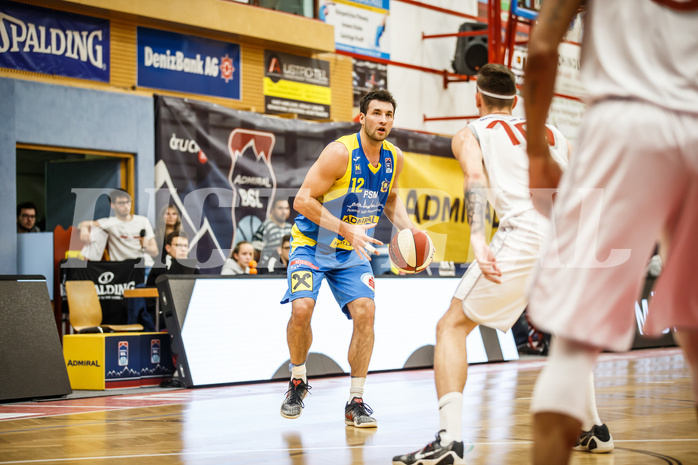 Basketball, Admiral Basketball Superliga 2019/20, Grunddurchgang 9.Runde, Traiskirchen Lions, SKN St. Pölten, Florian Trmal (12)